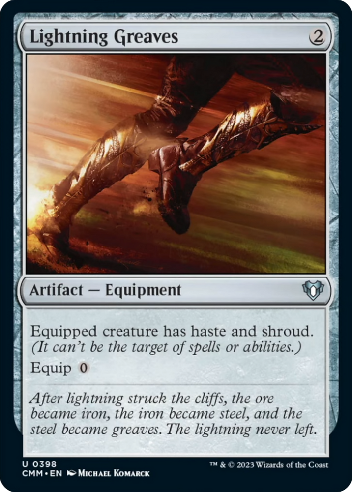 Magic | Lightning Greaves [Commander Masters] | The Nerd Merchant