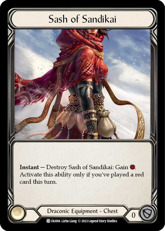 Flesh and Blood TCG | Sash of Sandikai [FAI004] (Uprising Fai Blitz Deck) | The Nerd Merchant