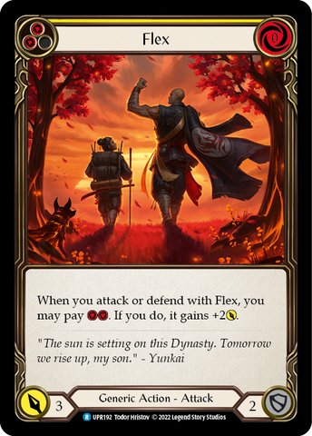 Flesh and Blood TCG | Flex (Yellow) [UPR192] (Uprising) | The Nerd Merchant