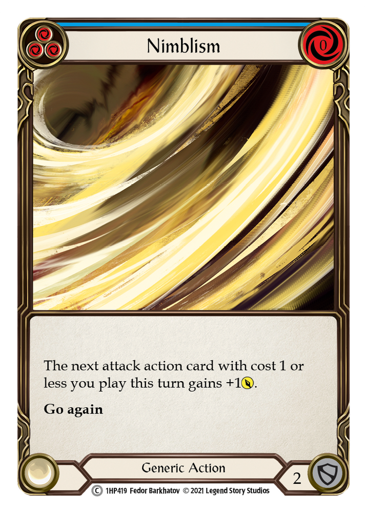 Flesh and Blood TCG | Nimblism (Blue) [1HP419] (History Pack 1) | The Nerd Merchant