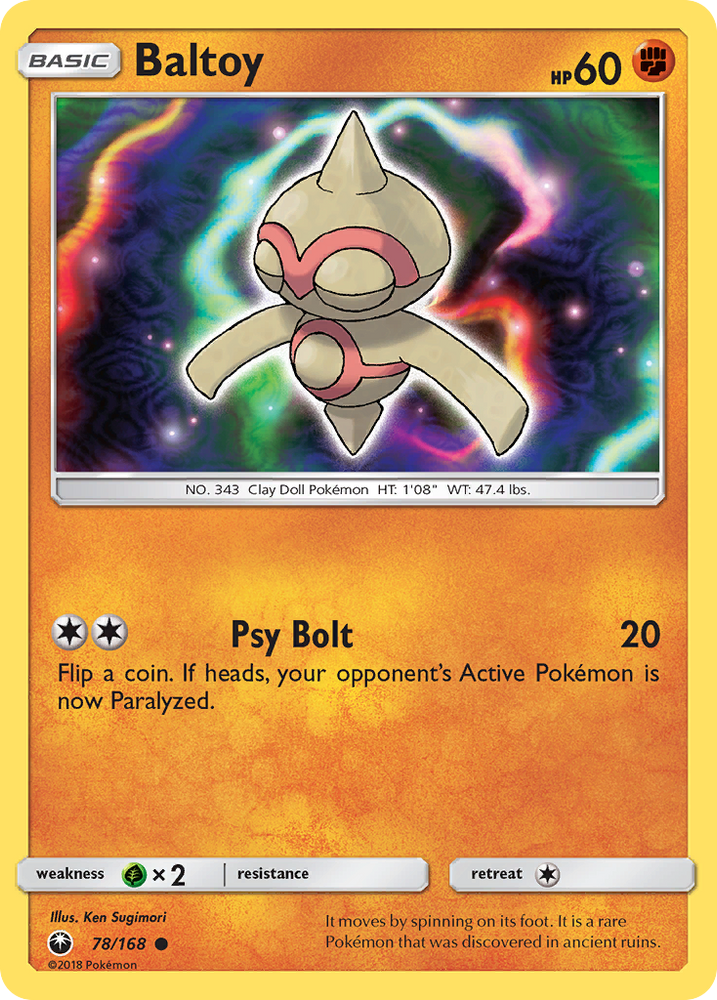 Pokemon | Baltoy (78/168) [Sun & Moon: Celestial Storm] | The Nerd Merchant