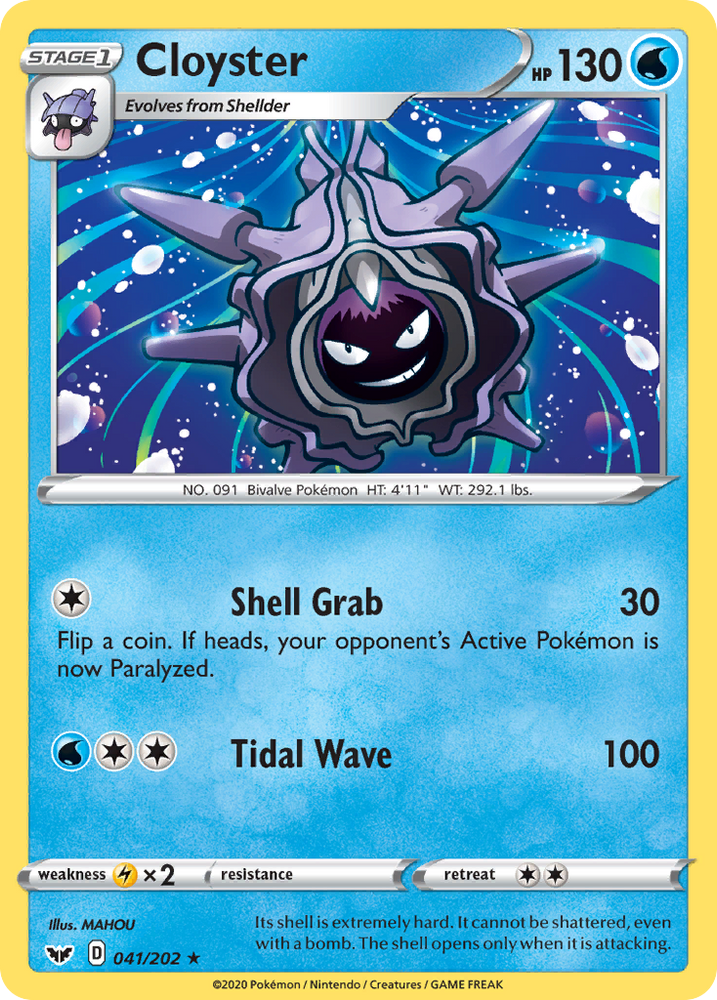 Pokemon | Cloyster (041/202) [Sword & Shield: Base Set] | The Nerd Merchant