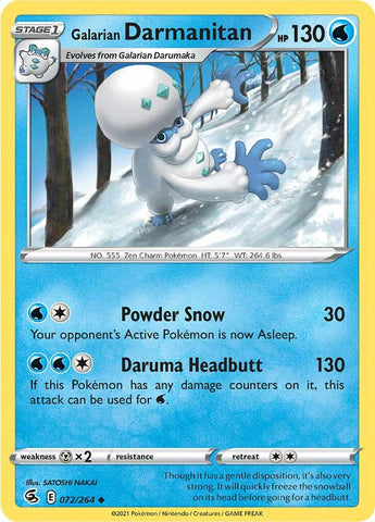 Pokemon | Galarian Darmanitan (072/264) [Sword & Shield: Fusion Strike] | The Nerd Merchant