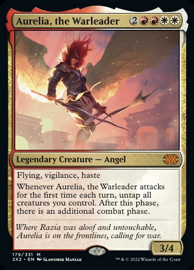 Magic | Aurelia, the Warleader [Double Masters 2022] | The Nerd Merchant