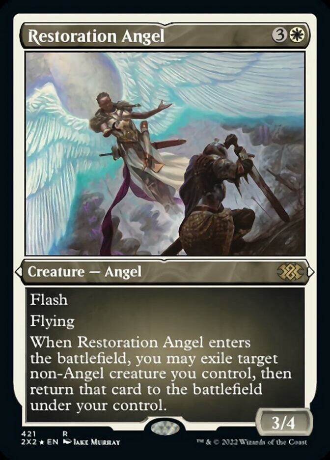 Magic | Restoration Angel (Foil Etched) [Double Masters 2022] | The Nerd Merchant