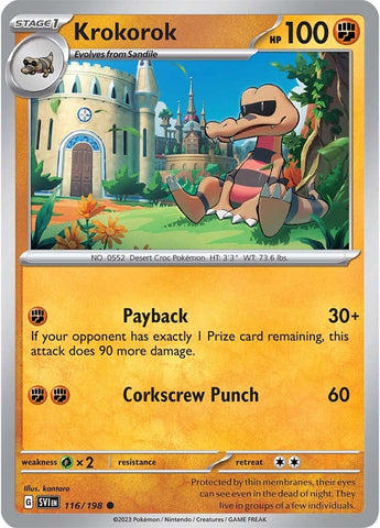 Pokemon | Krokorok (116/198) [Scarlet & Violet: Base Set] | The Nerd Merchant