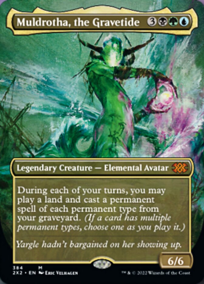 Magic | Muldrotha, the Gravetide (Borderless Alternate Art) [Double Masters 2022] | The Nerd Merchant
