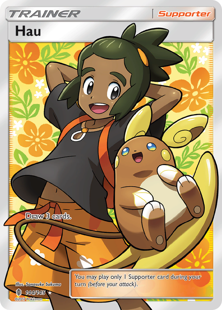 Pokemon | Hau (144/145) [Sun & Moon: Guardians Rising] | The Nerd Merchant