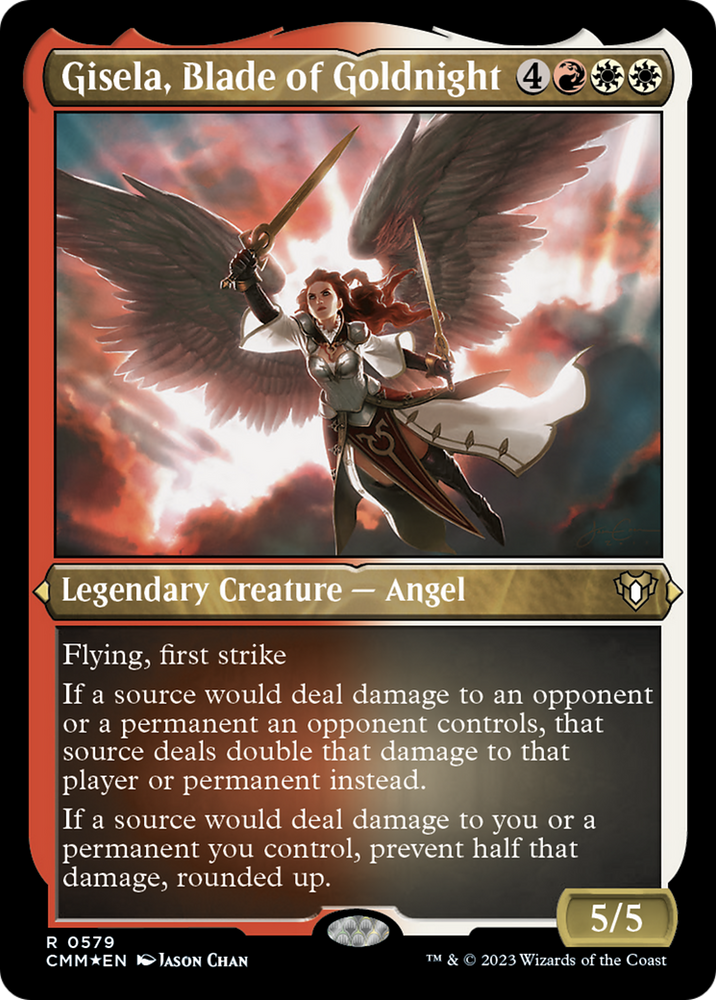 Magic | Gisela, Blade of Goldnight (Foil Etched) [Commander Masters] | The Nerd Merchant