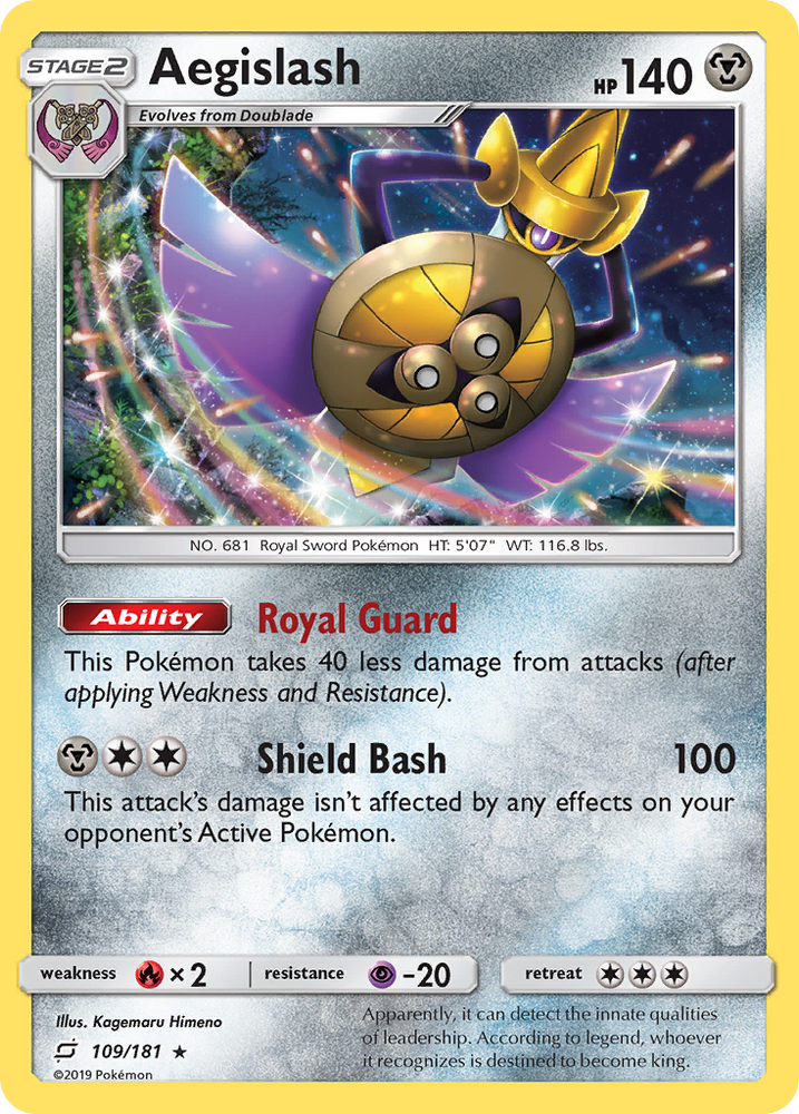 Pokemon | Aegislash (109/181) [Sun & Moon: Team Up] | The Nerd Merchant