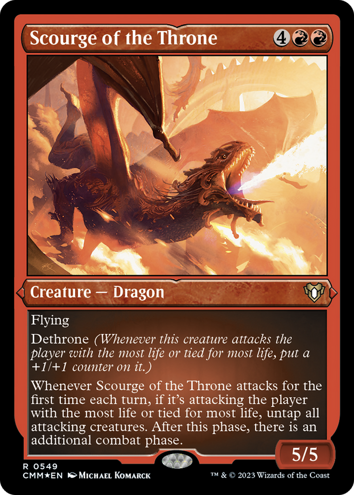 Magic | Scourge of the Throne (Foil Etched) [Commander Masters] | The Nerd Merchant