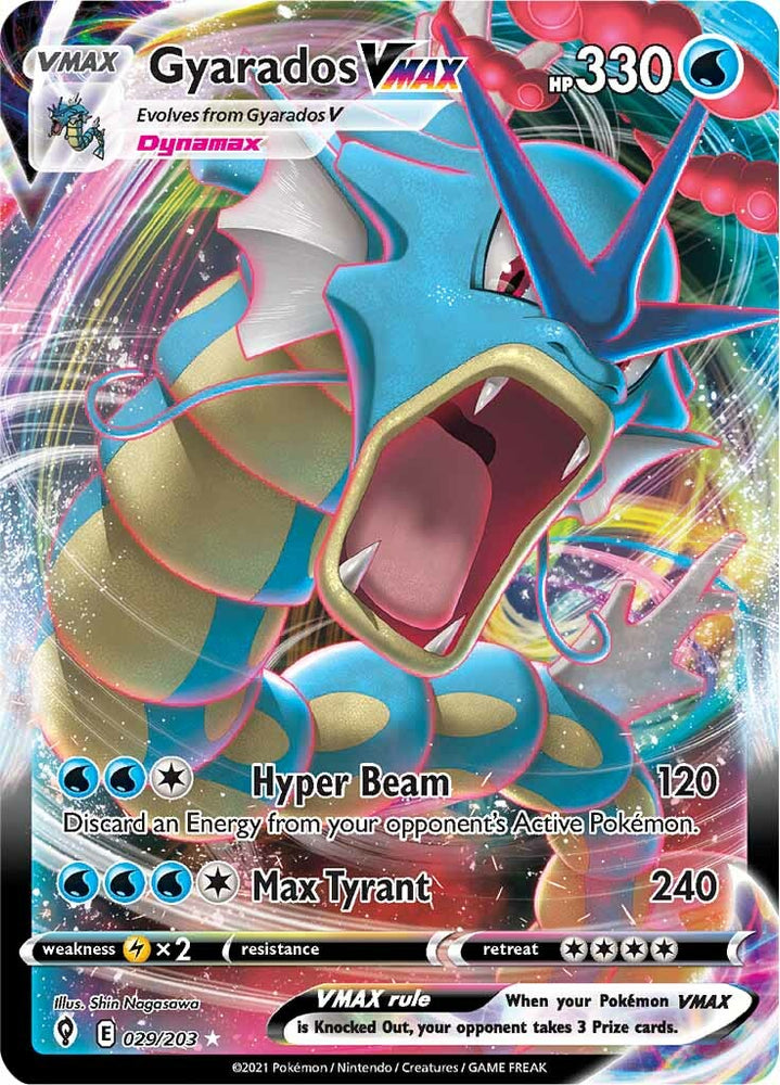 Pokemon | Gyarados VMAX (029/203) [Sword & Shield: Evolving Skies] | The Nerd Merchant
