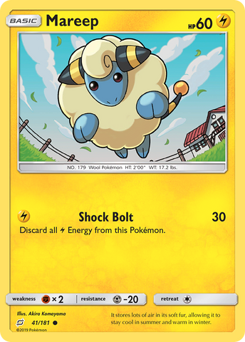 Pokemon | Mareep (41/181) [Sun & Moon: Team Up] | The Nerd Merchant