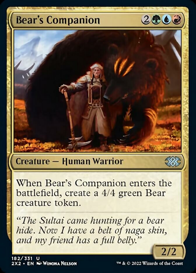 Magic | Bear's Companion [Double Masters 2022] | The Nerd Merchant