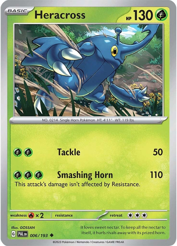 Pokemon | Heracross (006/193) [Scarlet & Violet: Paldea Evolved] | The Nerd Merchant