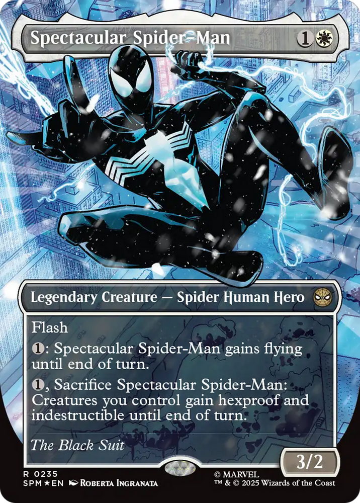 Magic | Spectacular Spider-Man (0235) (Borderless) (Textured Foil) [Marvel's Spider-Man] | The Nerd Merchant