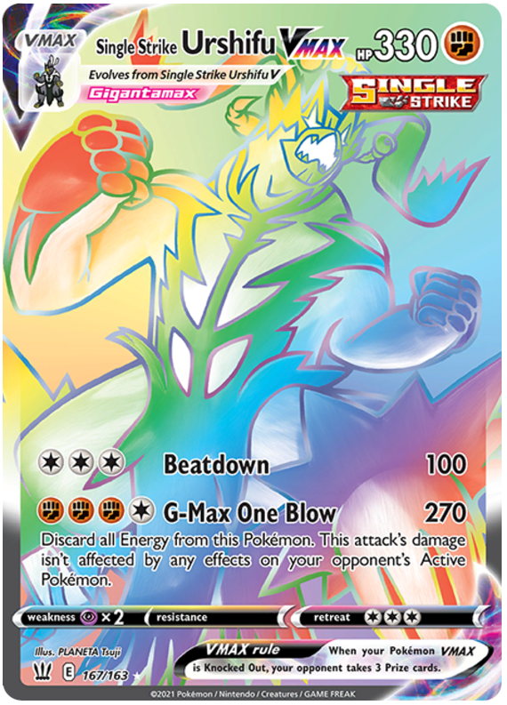 Pokemon | Single Strike Urshifu VMAX (167/163) [Sword & Shield: Battle Styles] | The Nerd Merchant