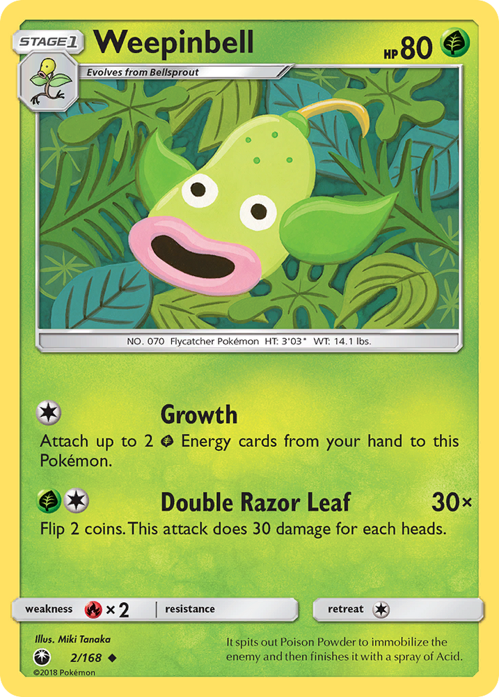 Pokemon | Weepinbell (2/168) [Sun & Moon: Celestial Storm] | The Nerd Merchant