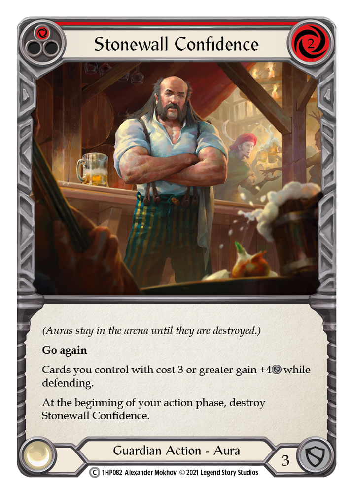 Flesh and Blood TCG | Stonewall Confidence (Red) [1HP082] (History Pack 1) | The Nerd Merchant
