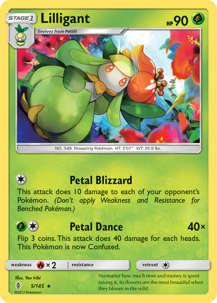 Pokemon | Lilligant (5/145) [Sun & Moon: Guardians Rising] | The Nerd Merchant