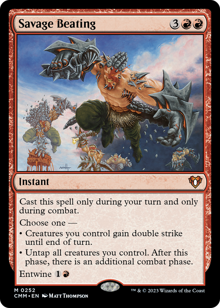 Magic | Savage Beating [Commander Masters] | The Nerd Merchant