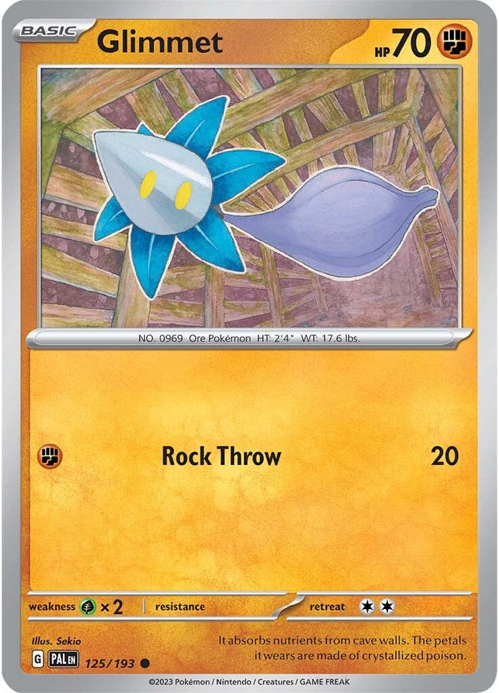 Pokemon | Glimmet (125/193) [Scarlet & Violet: Paldea Evolved] | The Nerd Merchant