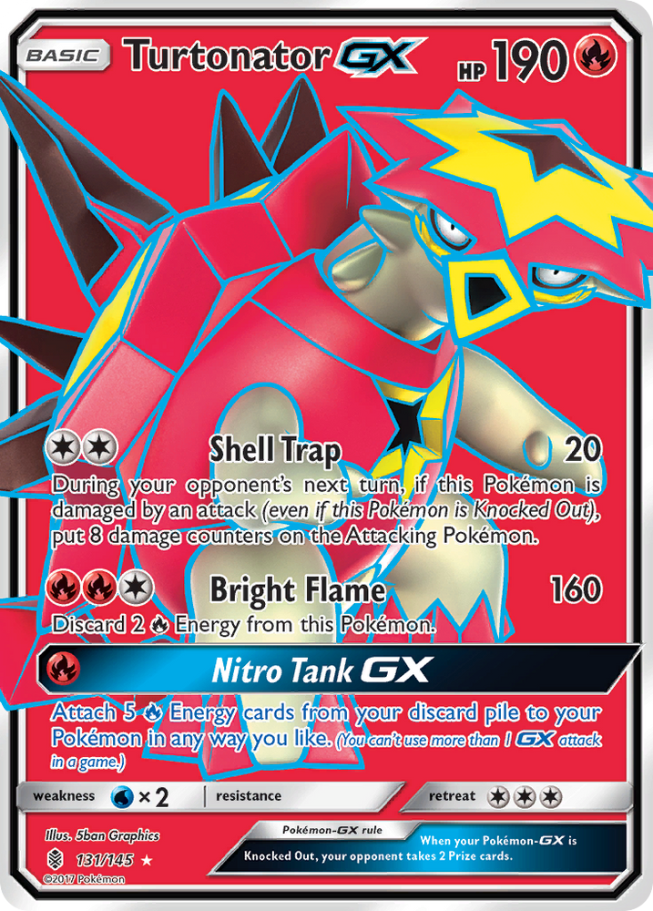 Pokemon | Turtonator GX (131/145) [Sun & Moon: Guardians Rising] | The Nerd Merchant