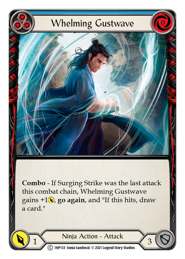 Flesh and Blood TCG | Whelming Gustwave (Blue) [1HP133] (History Pack 1) | The Nerd Merchant
