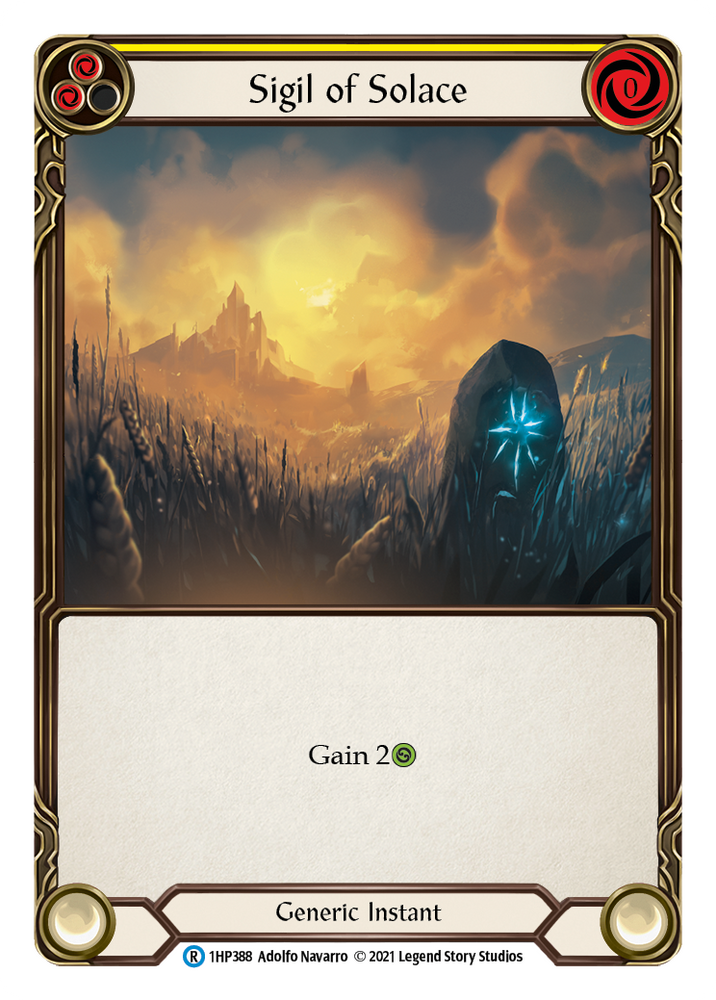 Flesh and Blood TCG | Sigil of Solace (Yellow) [1HP388] (History Pack 1) | The Nerd Merchant