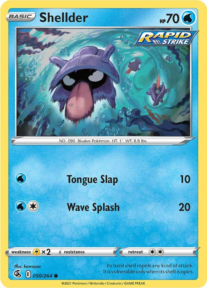 Pokemon | Shellder (050/264) [Sword & Shield: Fusion Strike] | The Nerd Merchant