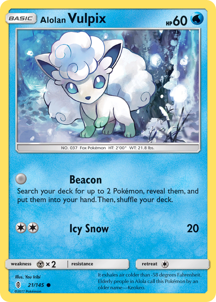 Pokemon | Alolan Vulpix (21/145) [Sun & Moon: Guardians Rising] | The Nerd Merchant