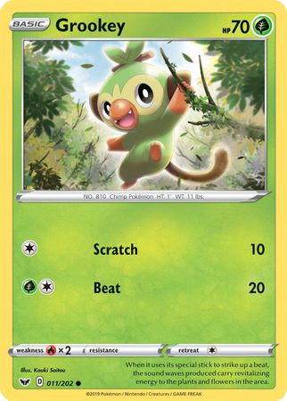 Pokemon | Grookey (011/202) (Premium Collection) [Sword & Shield: Base Set] | The Nerd Merchant