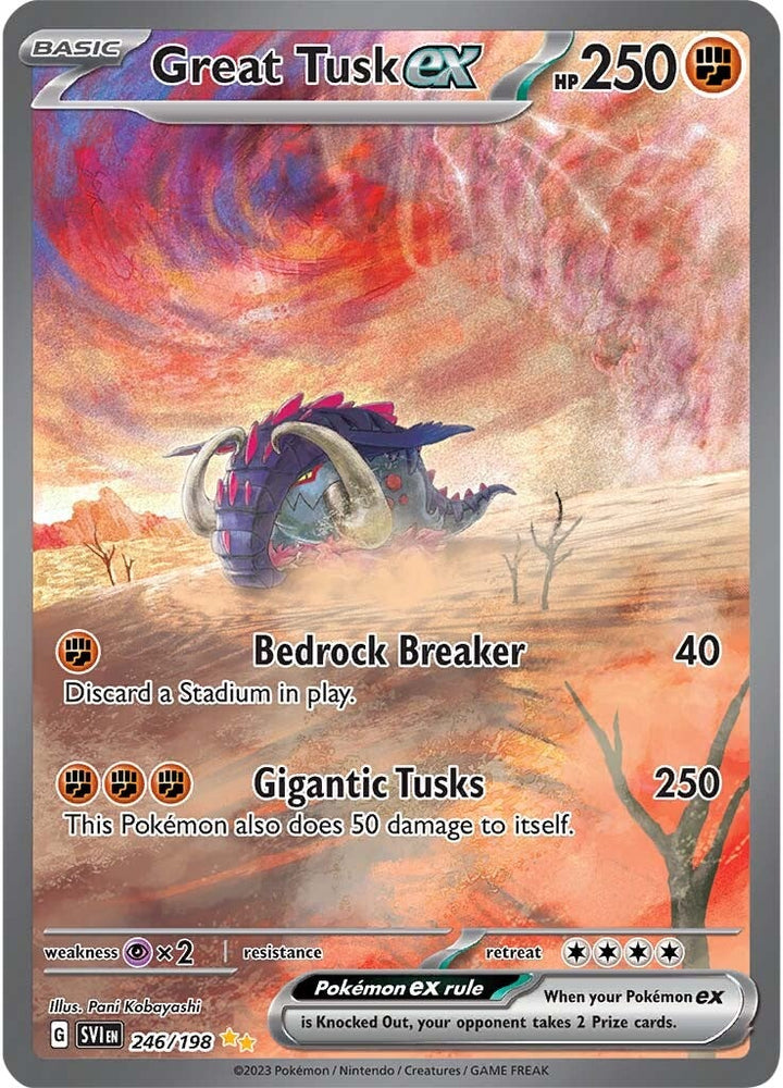 Pokemon | Great Tusk ex (246/198) [Scarlet & Violet: Base Set] | The Nerd Merchant