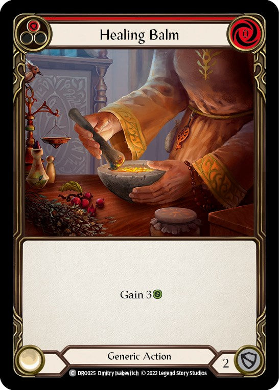 Flesh and Blood TCG | Healing Balm [DRO025] (Uprising Dromai Blitz Deck) | The Nerd Merchant