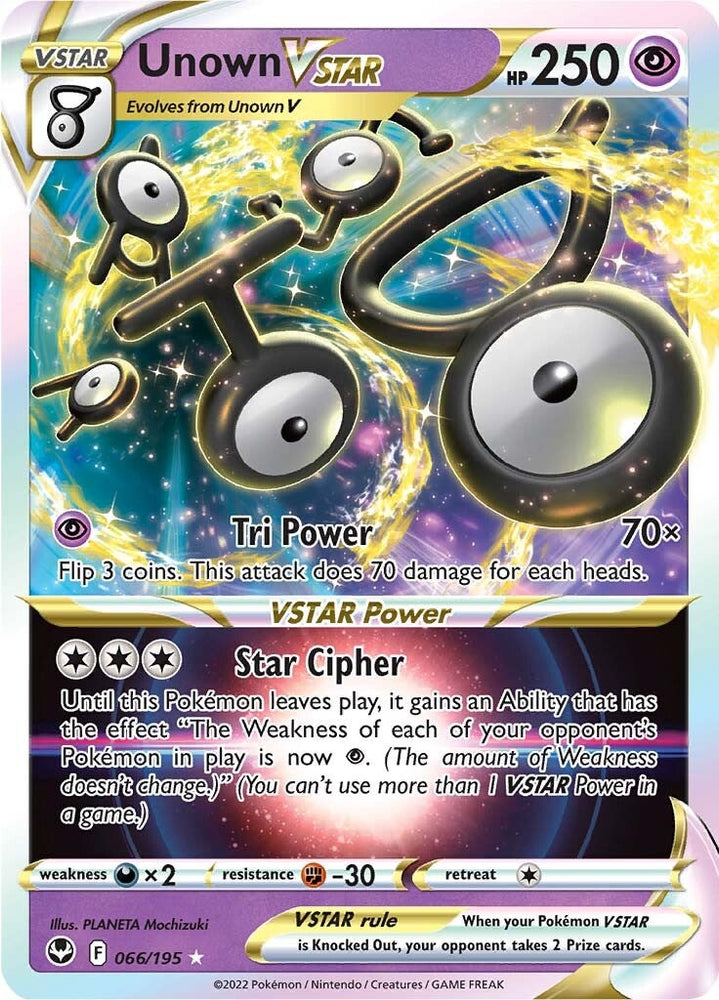 Pokemon | Unown VSTAR (066/195) [Sword & Shield: Silver Tempest] | The Nerd Merchant