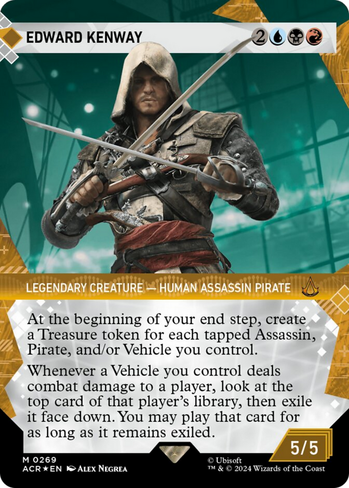 Magic | Edward Kenway (Showcase) (Textured Foil) [Assassin's Creed] | The Nerd Merchant