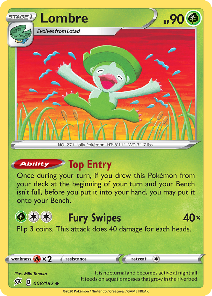 Pokemon | Lombre (008/192) [Sword & Shield: Rebel Clash] | The Nerd Merchant