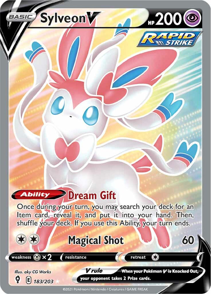 Pokemon | Sylveon V (183/203) [Sword & Shield: Evolving Skies] | The Nerd Merchant