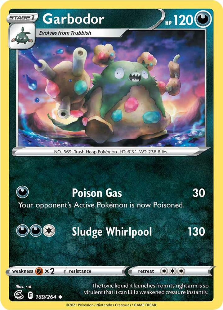 Pokemon | Garbodor (169/264) [Sword & Shield: Fusion Strike] | The Nerd Merchant
