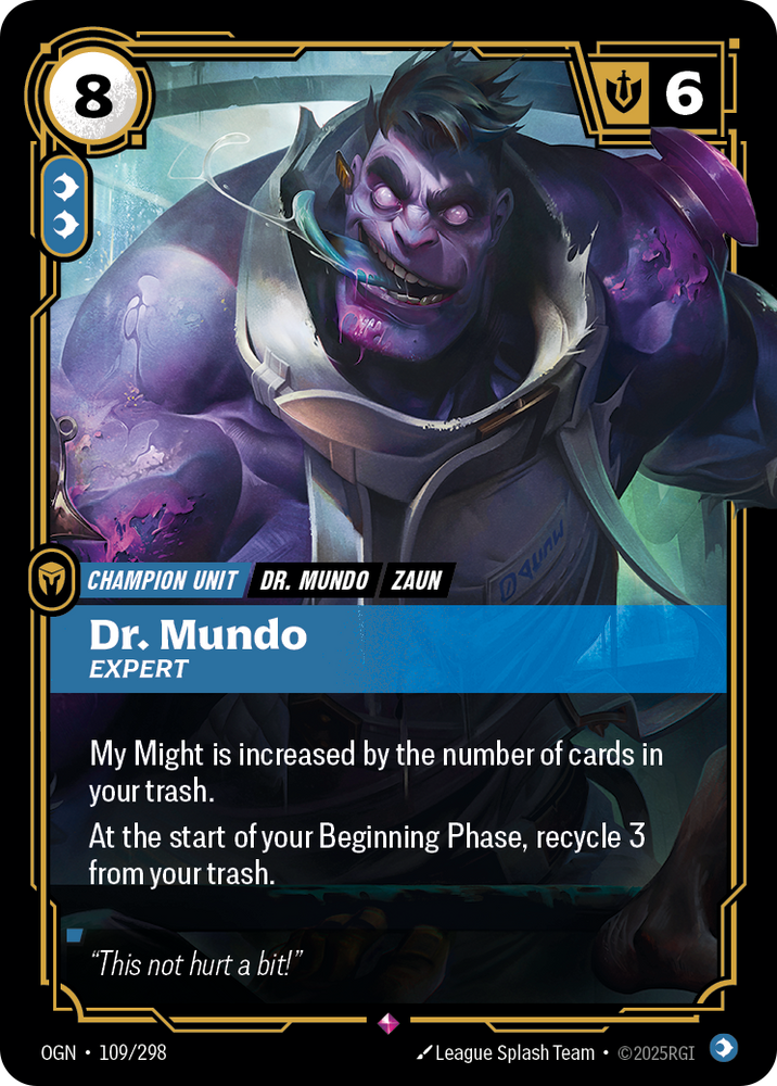 Dr. Mundo, Expert (Foil) - Origins #109