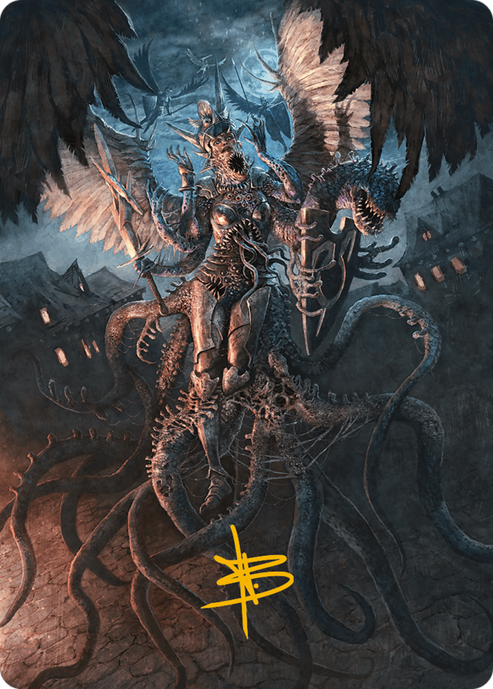 Magic | Angelic Aberration Art Card (Gold-Stamped Signature) [Modern Horizons 3 Art Series] | The Nerd Merchant
