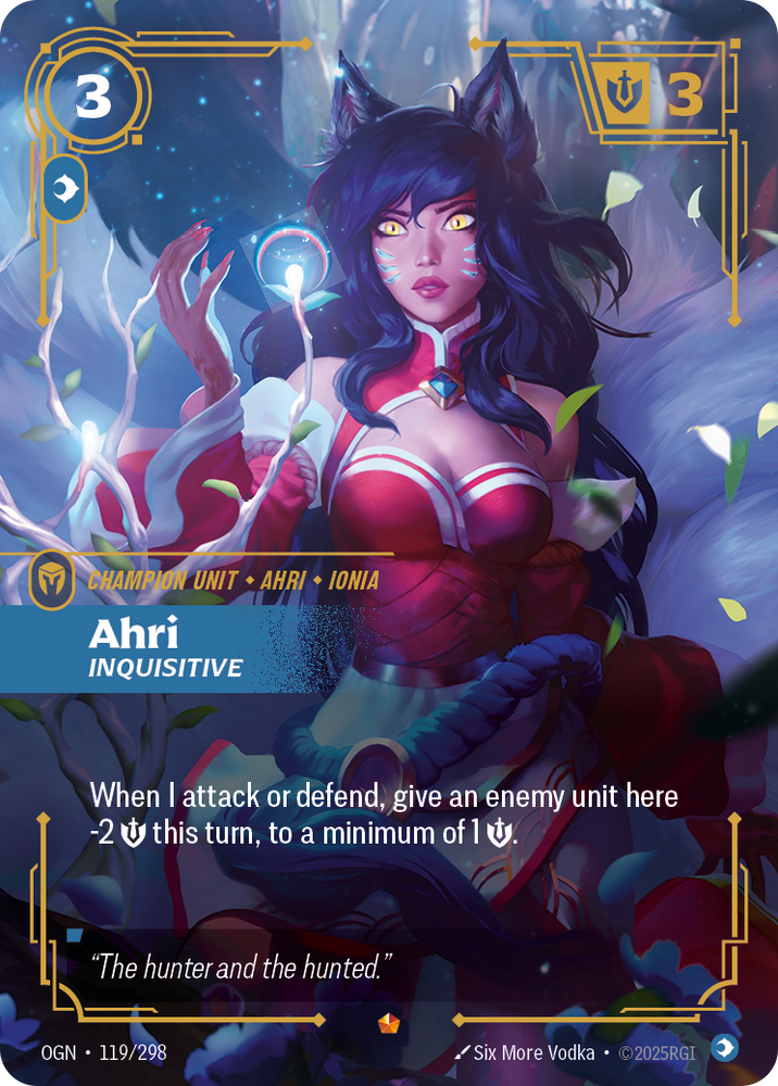 Ahri, Inquisitive (Foil) - Origins #119