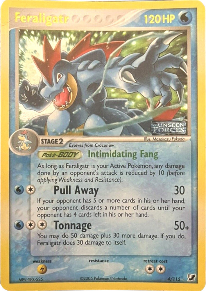 Pokemon | Feraligatr (4/115) (Stamped) [EX: Unseen Forces] | The Nerd Merchant