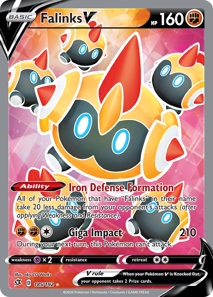 Pokemon | Falinks V (185/192) [Sword & Shield: Rebel Clash] | The Nerd Merchant