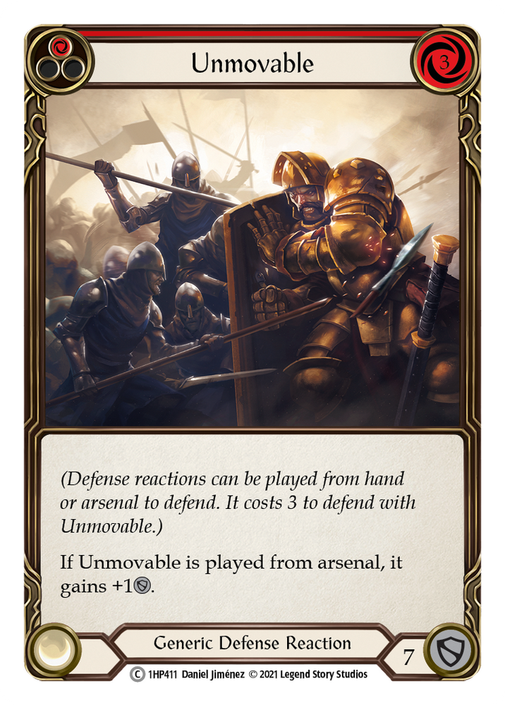 Flesh and Blood TCG | Unmovable (Red) [1HP411] (History Pack 1) | The Nerd Merchant