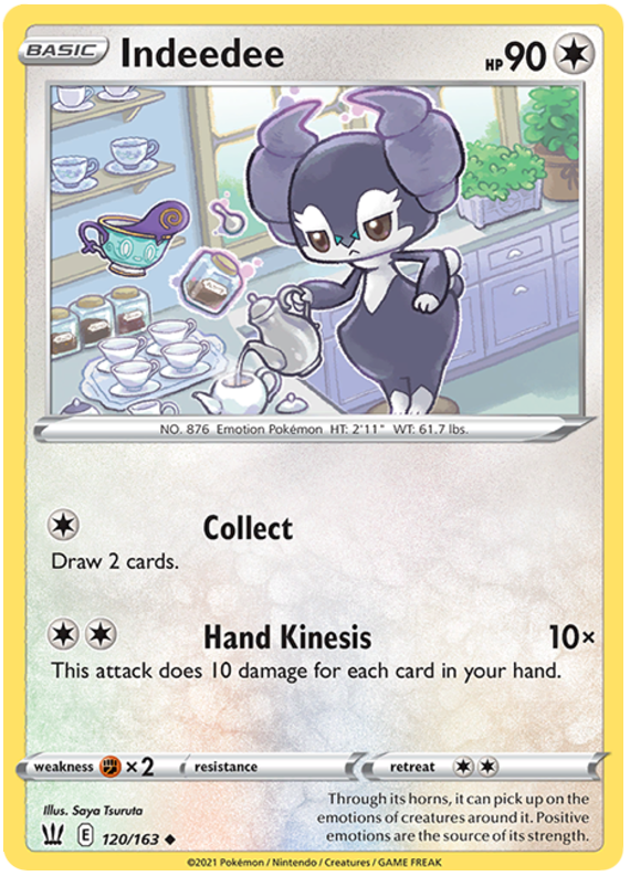 Pokemon | Indeedee (120/163) [Sword & Shield: Battle Styles] | The Nerd Merchant