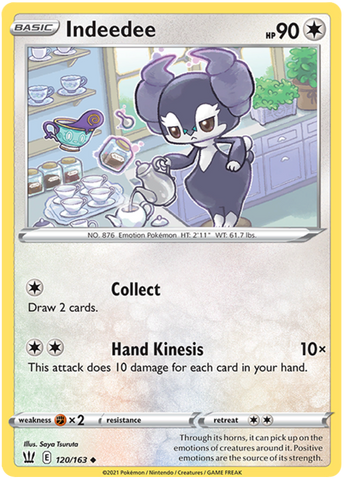 Pokemon | Indeedee (120/163) [Sword & Shield: Battle Styles] | The Nerd Merchant