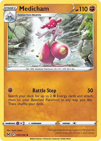Pokemon | Medicham (100/196) [Sword & Shield: Lost Origin] | The Nerd Merchant