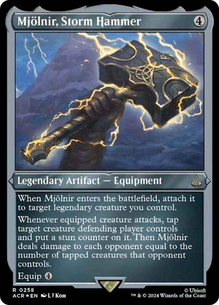 Magic | Mjolnir, Storm Hammer (Foil Etched) [Assassin's Creed] | The Nerd Merchant