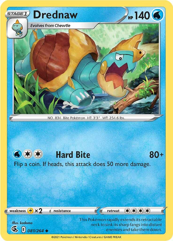 Pokemon | Drednaw (081/264) [Sword & Shield: Fusion Strike] | The Nerd Merchant